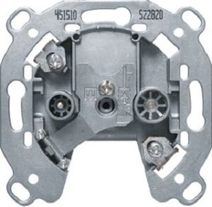 Berker Antennen-Steckdose 2Loch Durchgangsdose 451510 – Bild 1