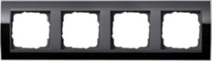Gira Abdeckrahmen 4-fach Event Klar schwarz für Einsatz anthrazit 0214738 – Bild 1