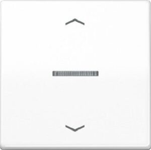 Jung Wippe mit Lichtleiter, KNX, Pfeil für Jung HOME Taster 1fach, alpinweiß AS101KO5PWW – Bild 1