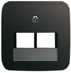 Busch-Jaeger Zentralscheibe UAE 2-fach Reflex SI schwarz 1803-02-215 – Bild 1