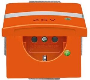 Busch-Jaeger SCHUKO-Steckdose AW44, SV, erhöhter Berührungsschutz, LED, NS 20EUGKBLN-14-101 – Bild 1