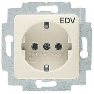 Busch-Jaeger SCHUKO Steckdose EDV Duro 2000 SI weiss 20EUCQ/DV-212 – Bild 1