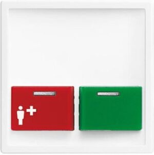 Busch-Jaeger Zentralscheibe, studioweiß,  Rufsysteme, Licht-Ton-Rufsysteme 2548-642B-84 – Bild 1