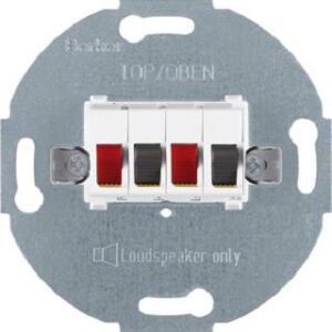 Berker Lautsprecherdose Stereo polarweiß 457309 – Bild 1