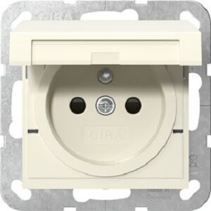 Gira Steckdose Erdstift KD + SH System 55 Cremeweiß 448801 – Bild 1