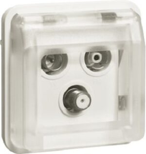 Berker Antennen-Steckdoseneinsatz polarweiß matt 12033562 – Bild 1