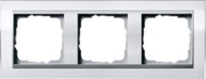 Gira Abdeckrahmen 3-fach Event klar weiss für Einsatz alu 0213726 – Bild 1