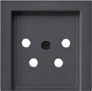 Gira Abdeckung für KPN-Anschlussdose System 55 anthrazit für PTT-Anschlussdose 027928 – Bild 1