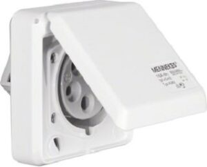 Berker CEE-Steckdose 5-polig Eb 16A mit Klappdeckel 578501 – Bild 1