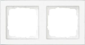 Gira Abdeckrahmen 2-fach E2 reinweiss transp.bruchsicher 071222 – Bild 1