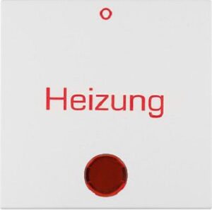 Berker Wippe mit Linse Heizung polarweiß matt 16218909 – Bild 1