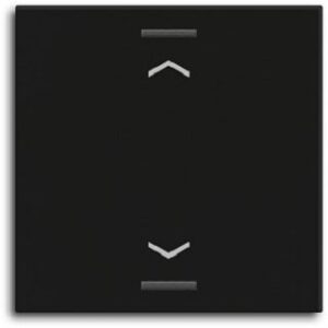 MDT MDT Wippe für KNX Taster Light 55 1-fach, Schwarz matt, Jalousie BE-TAL55W106.A1 – Bild 1