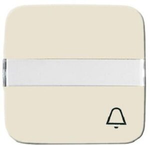 Busch-Jaeger Wippe Beschr. Symbol Klingel Duro 2000 SI weiss 2506N/KI-212 – Bild 1