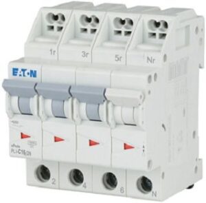 Eaton (Installation) Leitungsschutzschalter C 16A, 3p+N Steckkl. PLI-C16/3N – Bild 1