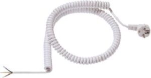 Bachmann Schuko Spiralzuleitung weiss CS-H05VV-F 3G1,5 1000/4000mm oE/CEE7/7 663.271 – Bild 1
