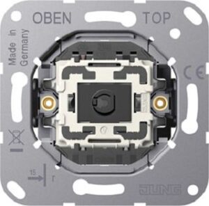 Jung Kippschalter, 10 AX 250 V ~,  Kreuz, ohne Krallen K507EU – Bild 1