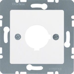 Berker Zentralplatte 22,5 mm polarweiß matt/sam 14321909 – Bild 1