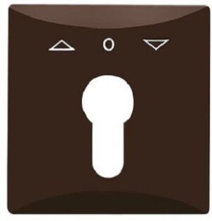 Busch-Jaeger Abdeckung Jalousie/Taster AW44 Profilhalbzylinder braun 2155PZ-31 – Bild 1