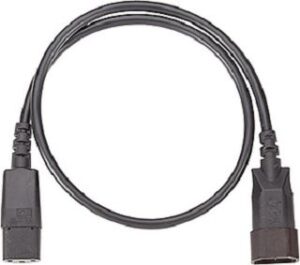 Bachmann Verlängerung schwarz C14/C13 H05VV-F 3G1mm² verpackt 356.171 – Bild 1