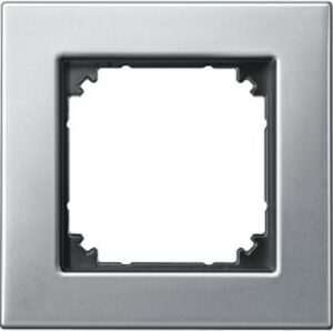 Merten Metallrahmen 1-fach M-PLAN Metall platinsilber 475160 – Bild 1