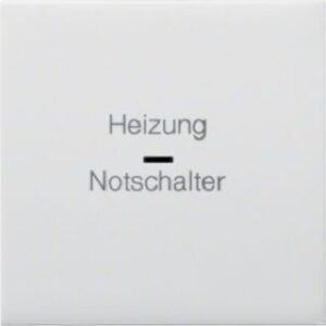 Hager Kontroll-Wippe Heizungsnotschalter brillantweiss WYA090 – Bild 1