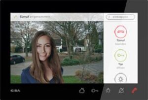 Gira Wohnungsstation Video AP7 schwarz matt 1209005 – Bild 1