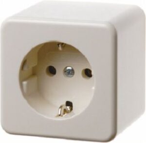 Berker Schuko Steckdose Hohlboden Aufputz weiß 470040 – Bild 1