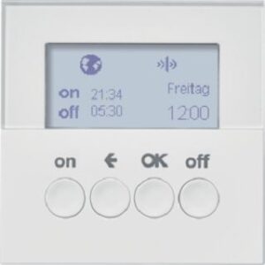 Hager Funk-Schaltuhr quicklink brillantweiss WYC420Q – Bild 1