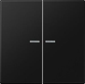 Jung Serienwippe mit Lichtleiter,  Serie LS, graphitschwarz matt LS995KO5SWM – Bild 1