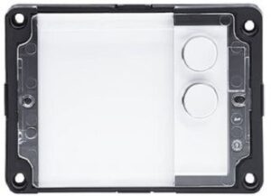 Busch-Jaeger Tastenmodul Basis 2-fach für Außenstation IP44 83140/2-101 – Bild 1