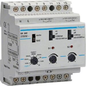 Hager Dämmerungsschalter 2 Kanal 20kLx komfort EE202 – Bild 1