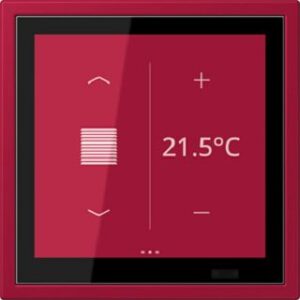 Jung KNX Raumcontroller LS TOUCH, NaV rouge carmin LCZ459BFD1S229 – Bild 1