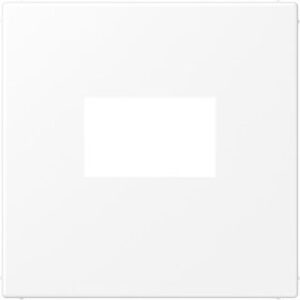 Jung Abdeckung für USB-Ladegerät (gerastet), Serie LS, schneeweiß matt LS1969USBWWM – Bild 1