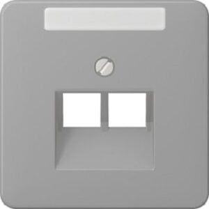 Jung Abdeckung fürIAE/UAE-ADo CD500 mit Schri.Fe. grau CD569-2NAUAGR – Bild 1