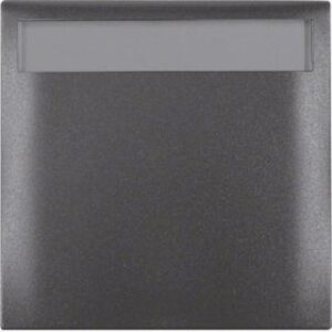 Berker Rahmen 1-fach anthrazit mit Klappdeckel 919882505 – Bild 1