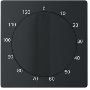 Busch-Jaeger Zentralscheibe, schwarz matt,  future linear, Bedienelemente für Jalous 1771-885-103 – Bild 1