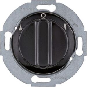 Berker Jal-Drehschalter 1p Z-Stück 1930/Glas, schwarz 381113 – Bild 1