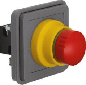 Berker Tastereinsatz NOT-AUS grau 44713512 – Bild 1