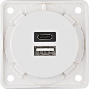 Berker USB Ladesteckdose 230V,2-fach,3A,A+C 926202509 – Bild 1