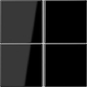 Jung Tastensatz komplett 4-fach schwarz LS404TSASW – Bild 1