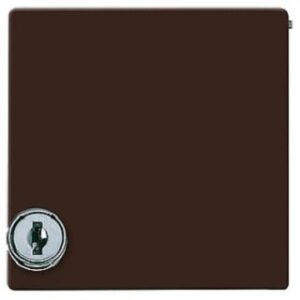 Busch-Jaeger Abdeckrahmen 1-fach AW44 Klappdeckel Schloss alpinweiss 2118GKSL-31 – Bild 1