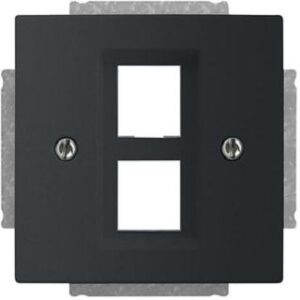 Busch-Jaeger Z-Scheibe 2Modular-Jack future linear schwarz matt 2561-02-885 – Bild 1