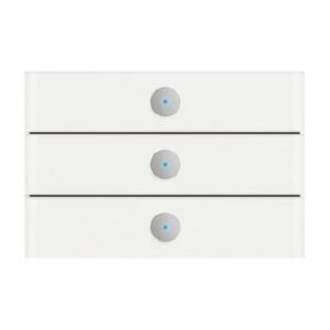 Busch-Jaeger Bedienelement 3-fach priOn Weißglas 6342-811-101-500 – Bild 1