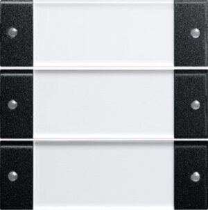 Gira Wippenset 3-fach BSF System 55 Klar/Schwarz matt 2133005 – Bild 1