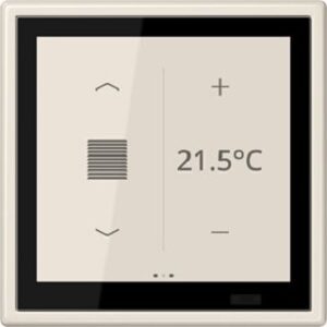 Jung KNX Raumcontroller LS Touch weiss mit integriertem 1fach-Rahmen LS 990 LS459D1S – Bild 1