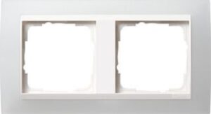 Gira Abdeckrahmen 2-fach Event opak weiss für Einsatz reinweiß 0212334 – Bild 1