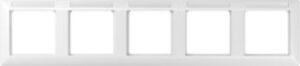 Jung Rahmen 5-fach INA alpinweiss waagrechte mit Fenster AS5850BFINAWW – Bild 1