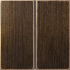 Jung Tastensatz komplett 2-fach Serie LS Messing antik ME2402TSAAT – Bild 1