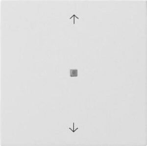 Gira KNX Taster Wippe 1-fach Pfeile Flächen schalter Reinweiß 5172112 – Bild 1