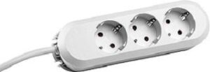 Bachmann Tischsteckdose 3-fach weiss l=5m geschraubt ohne Schalter 388.272 – Bild 1